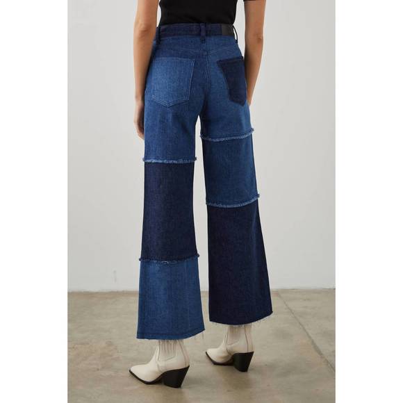 NEW RAILS getty crop jeans in indigo patchwork - Picture 2 of 3